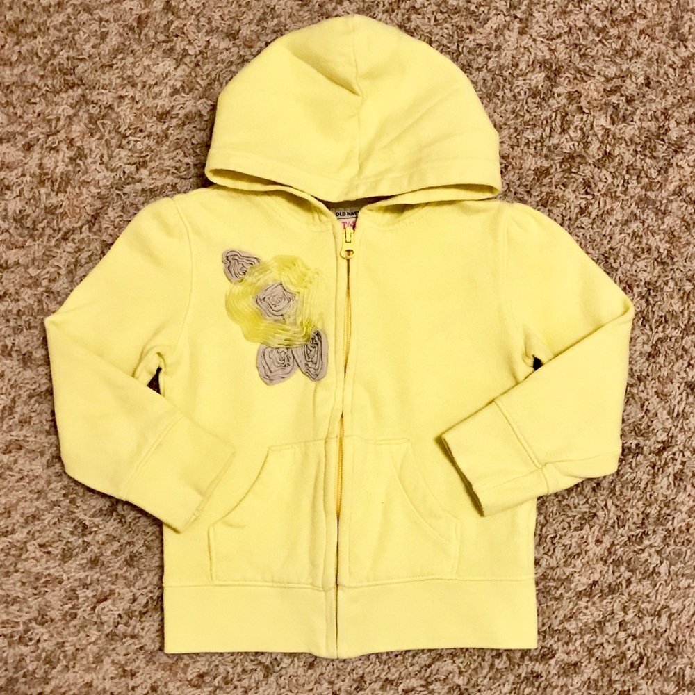 Old Navy Girls Hoodie w/ Ruffled 🌸 Detail; 4T